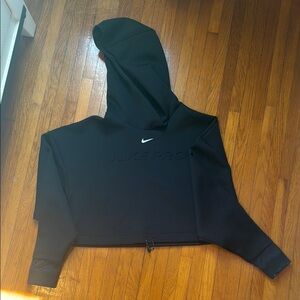 Nike Black Cropped Hoodie